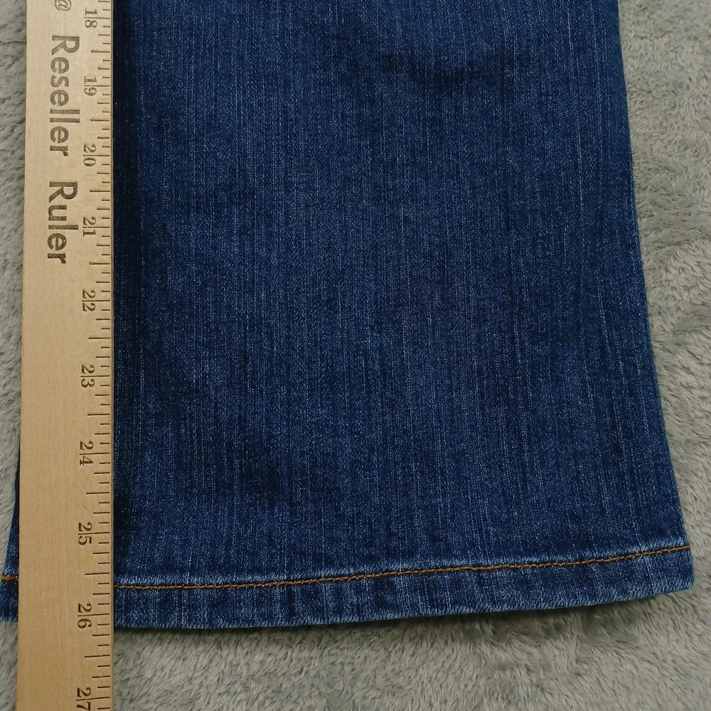 Lucky Brand Jeans Womens 12 Blue Denim Sugar Cropped Distressed Casual Preppy